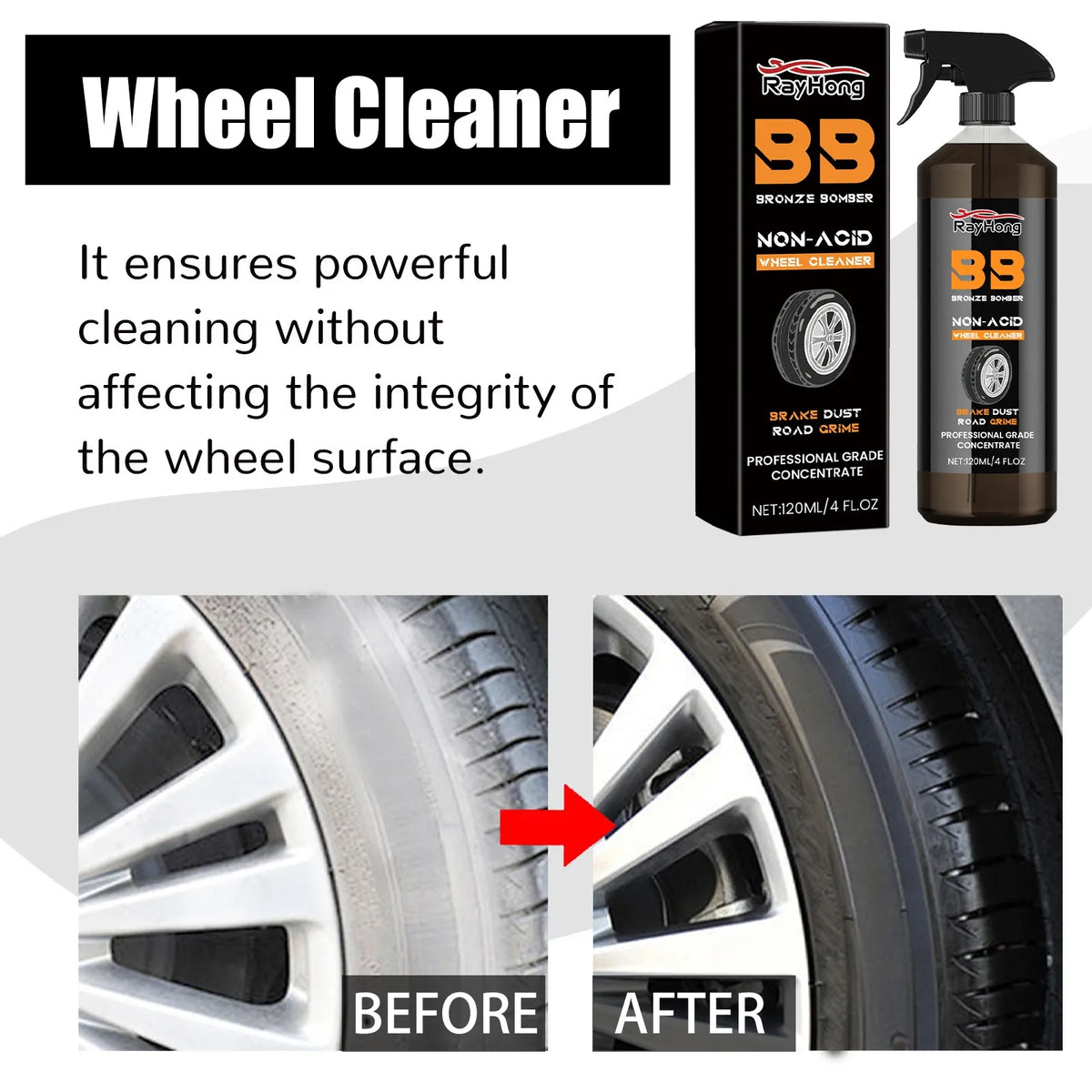 Deep-Clean Car Tire Cleaner
